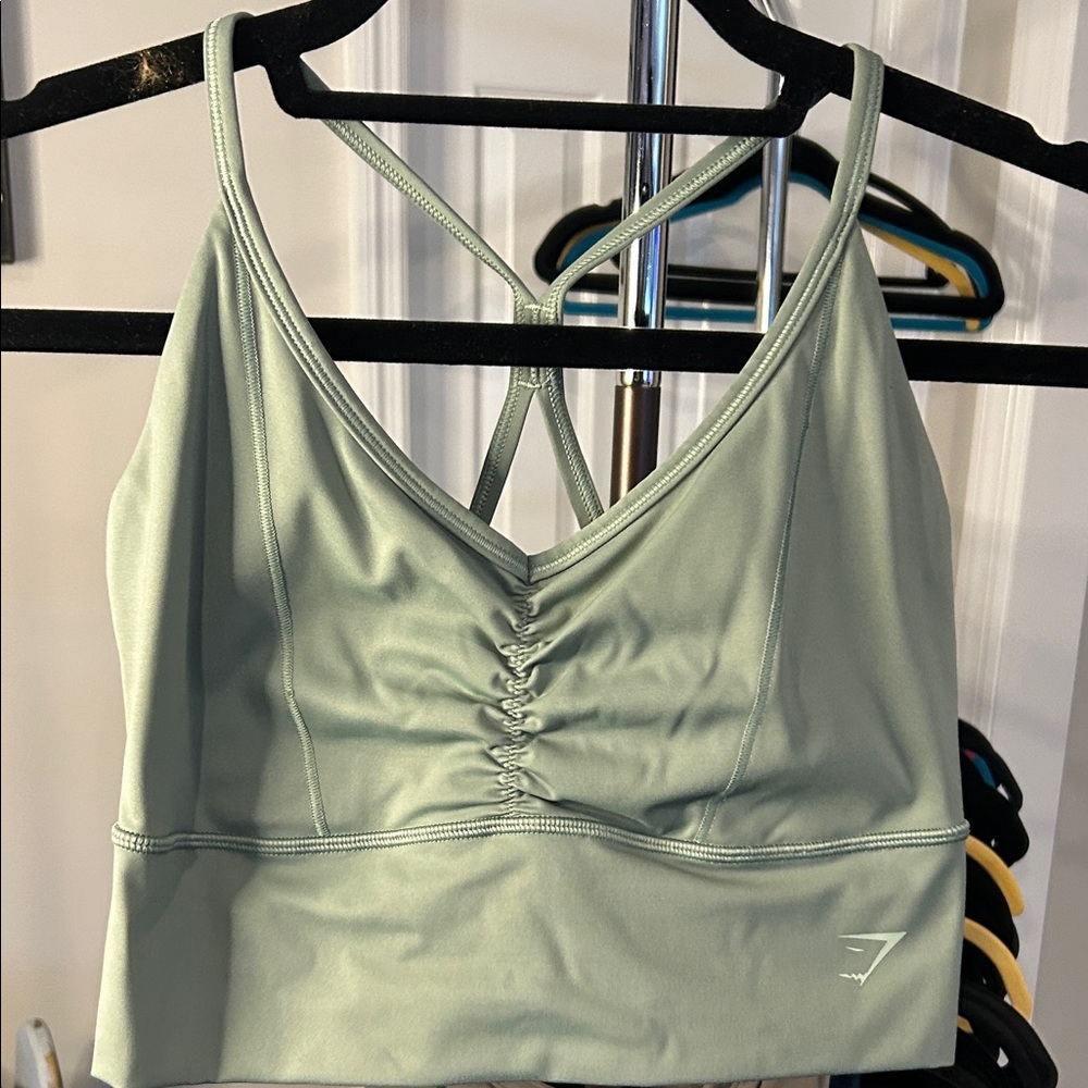 Gymshark NWOT Green Women's Strappy Sports Bra SIZE Medium